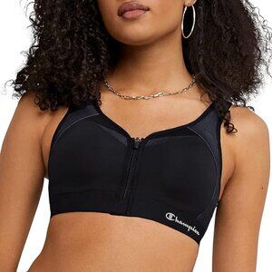 NEW Champion Sports Bra Zip Front